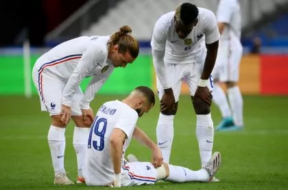 Karim Benzema sufre golpe con selección Francia y podría perderse la  Eurocopa