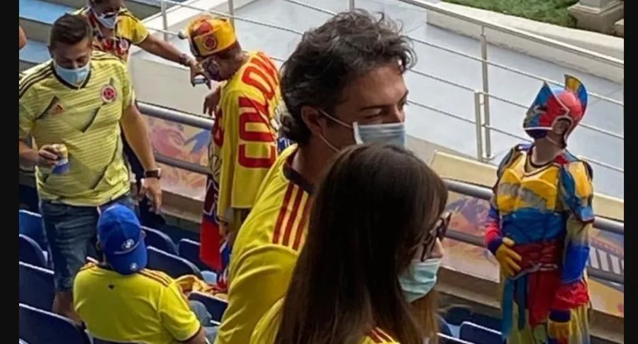 Alcalde Daniel Quintero en el partido de la Selección Colombia en Barranquilla