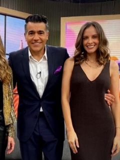 Carolina Soto, Catalina Gómez, Carlos Calero y Laura Acuña en 'Día a día', a propósito de que explicaron qué pasó con Laura Acuña en ese programa de Caracol.