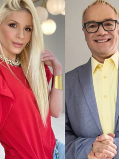 Foto de Mary Méndez y Carlos Giraldo, a propósito de que él la llamó falsa por piropear a Mr. Black