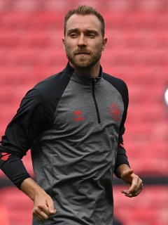 Imagen de Christian Eriksen. que manda mensaje a sus compañeros en la Eurocopa