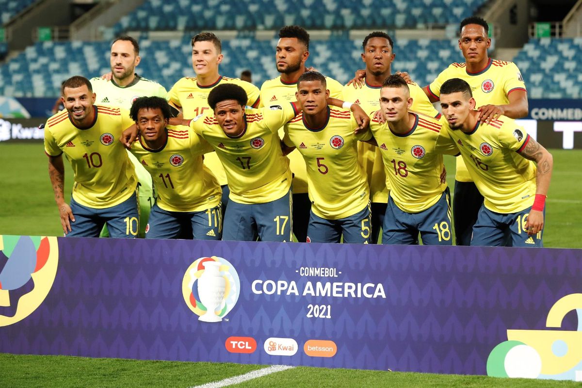 El 11 inicial de Colombia ante Ecuador en la Copa América.