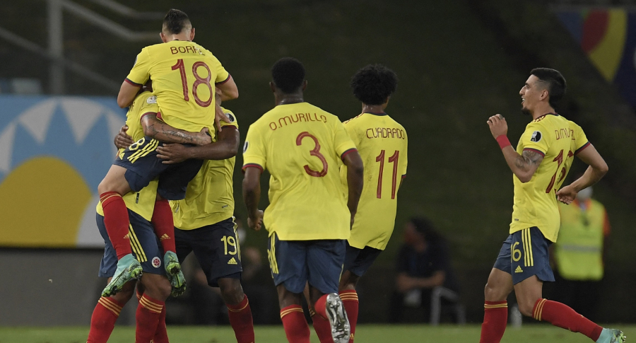 Tabla de posiciones del grupo A en Copa América, con Colombia detrás de Brasil