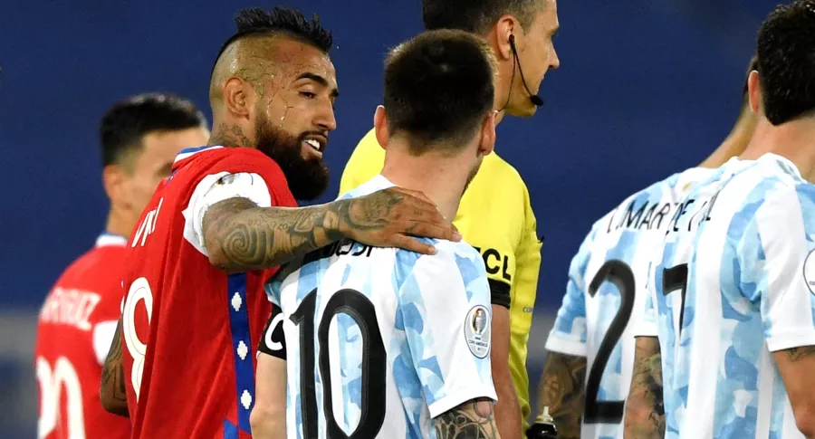 Golazo de Lionel Messi en 1-1 entre Argentina y Chile en Copa América. Imagen del partido.