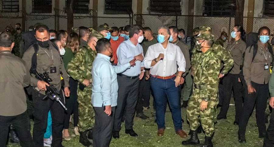 Presidente Iván Duque en Cúcuta, luego de atentado a brigada del Ejército