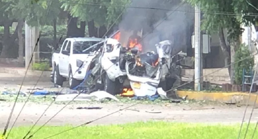 Camioneta usada en atentado contra el Ejército en Cúcuta, de la que apareció su dueño 