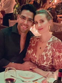 Foto de referencia de Falcao García y su esposa en nota de saludo de Falcao de cumpleaños de Lorelei en día del partido de Copa América.