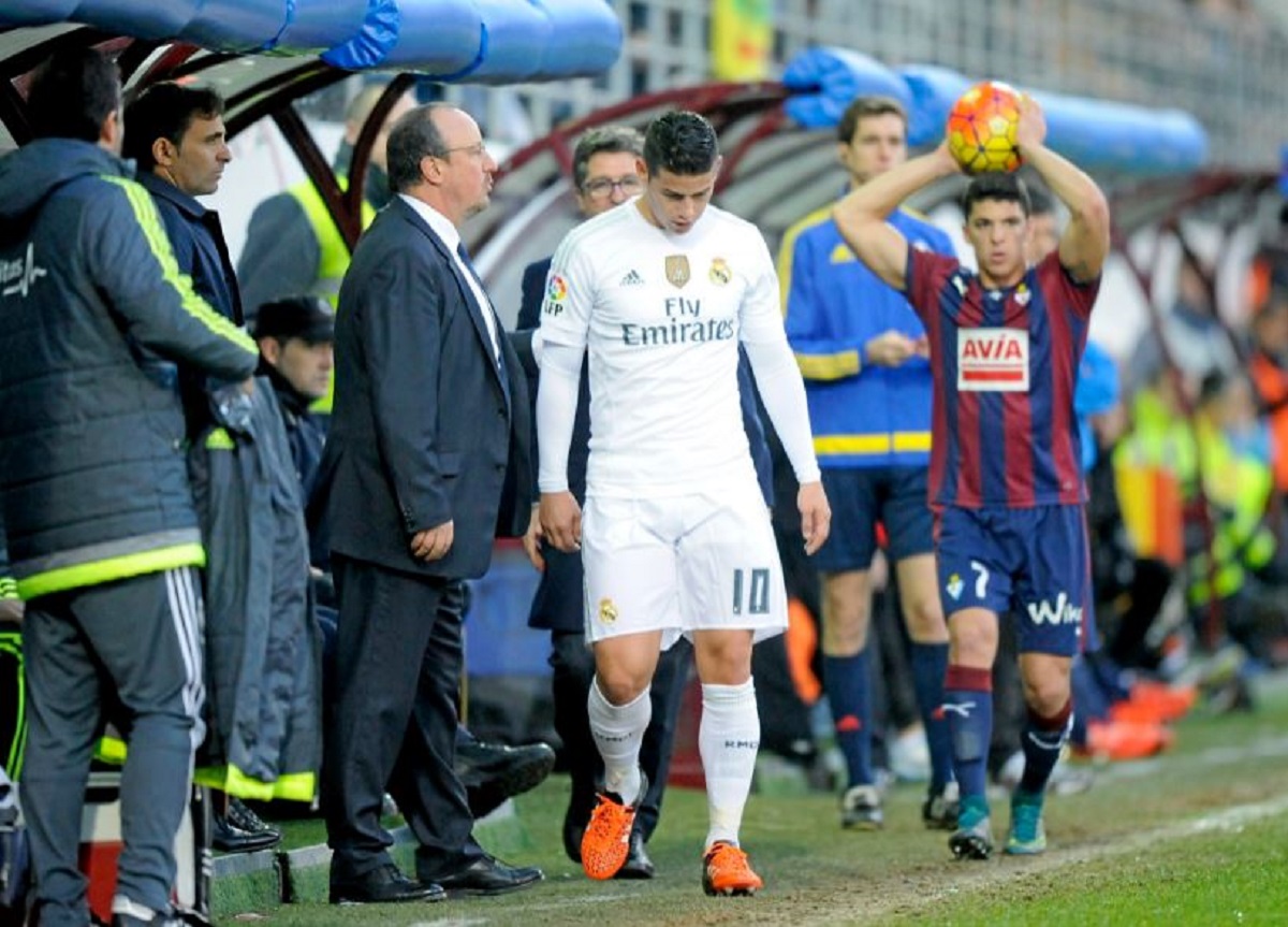 James Rodríguez tuvo problemas con Rafa Benítez, posible nuevo DT del Everton