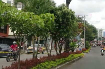 Foto de las calles de Ibagué, tras anuncio de toque de queda en esa ciudad y prohibición de caravanas.