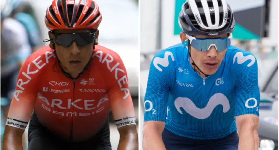 Nairo Quintana y Miguel Ángel López, que serán líderes en el Tour de Francia