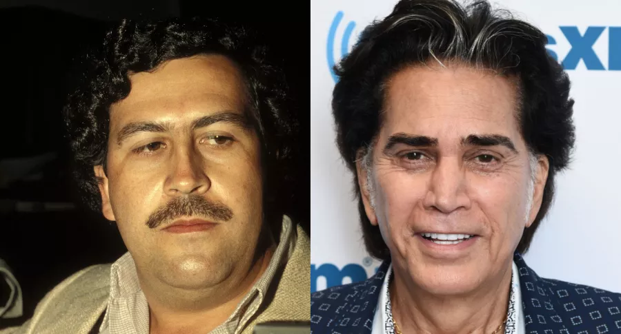 Foto de Pablo Escobar y 'El Puma', a propósito de si el narcotraficante le pegó al cantante por celos