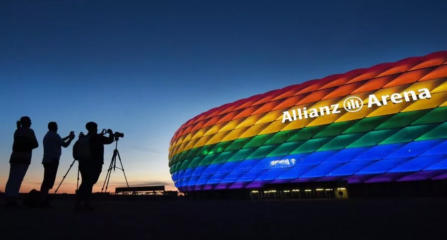 Imagen de estadio que ilustra nota; Eurocopa: UEFA rechaza iluminación bandera gay; Alemania vs. Hungría