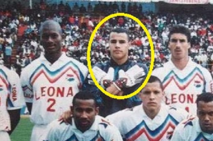 Jugadores de Medellín en 1997, donde aparece Daniel Vélez, exarquero que falleció
