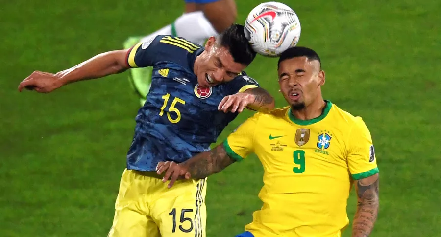 Polémico gol le saca el triunfo a Colombia ante Brasil en Copa América. Imagen del partido.