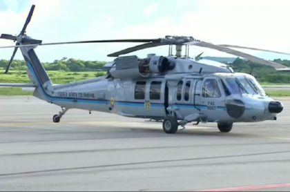Fotos y video de los disparos al helicóptero presidencial de Iván Duque