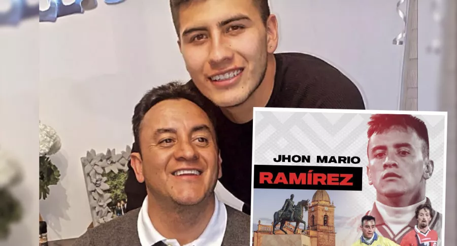 Foto de Instagram de Jhon Mario Ramírez, junto a su hijo Mateo, quien envió un mensaje antes de la muerte del exfutbolista.