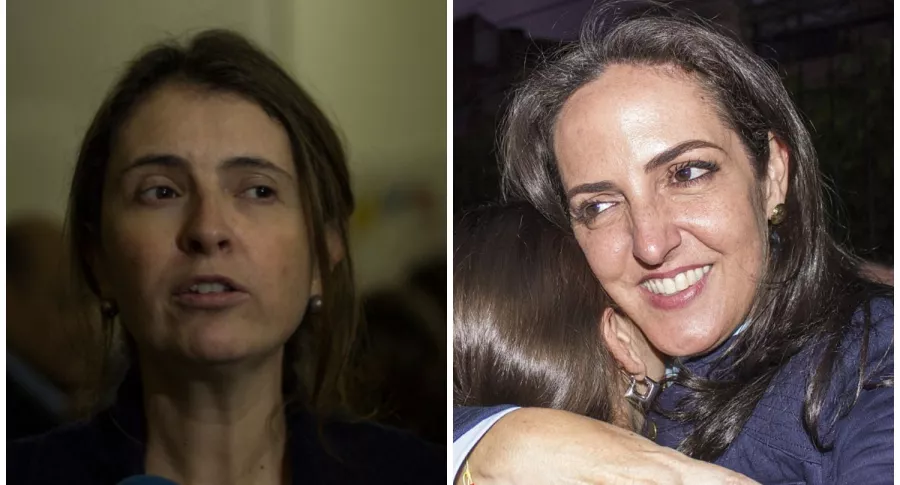 Paloma Valencia y María Fernanda Cabal, senadoras del Centro Democrático.
