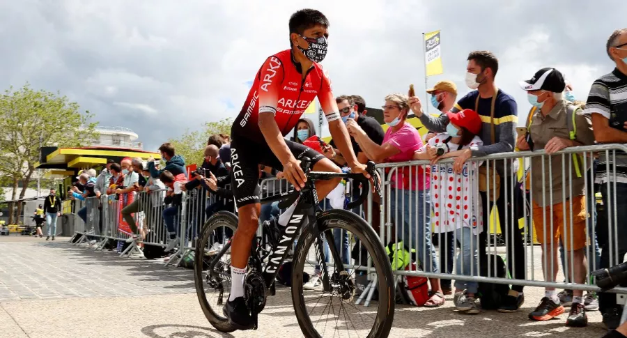 Foto de Nairo Quintana, en nota de un análisis que dice que la estatura es factor para que a Nairo Quintana y otros ciclistas les resulte difícil ganar el Tour.