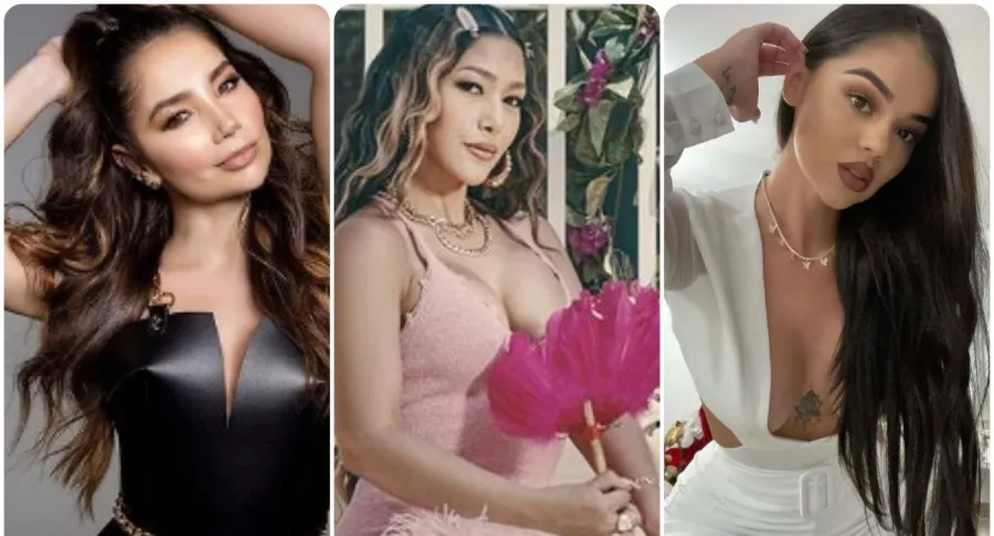 Paola Jara, Farina y 'la Segura', colombianas en los premios Heat. 