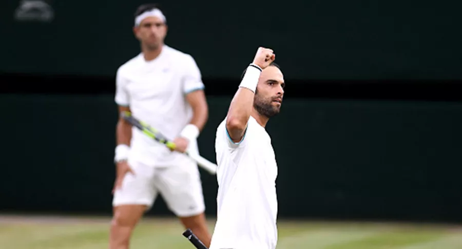 Juan Sebastián Cabal y Robert Farah, triunfo en primera ronda de Wimbledon 2021. Imagen de los tenistas colombianos.