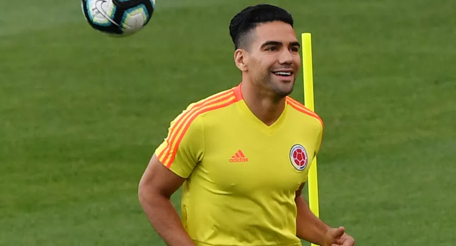 Falcao García se manifiesta previo al partido de Colombia vs. Uruguay, por la Copa América 2021.