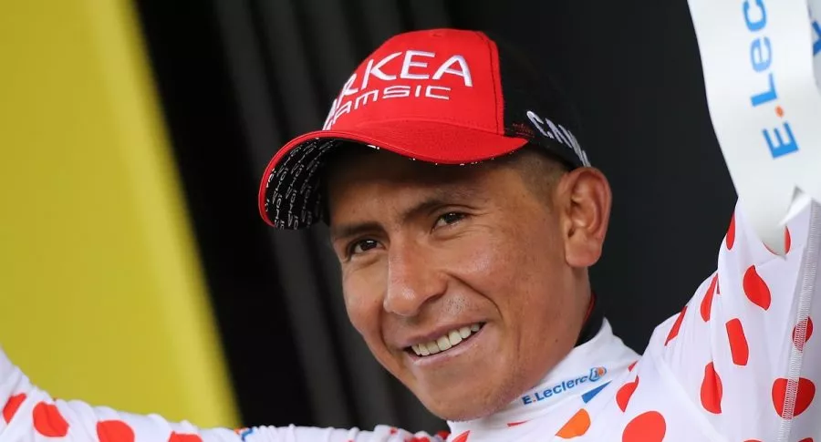 Nairo Quintana, nuevo líder de la clasificación de la montaña en el Tour de Francia 2021; celebró su primer podio en la ronda gala.