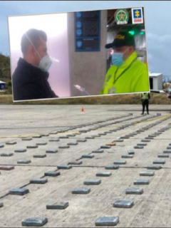 Captura del capitán de la Policía Jorge Isaac Aguilar por caso de avión con cocaína