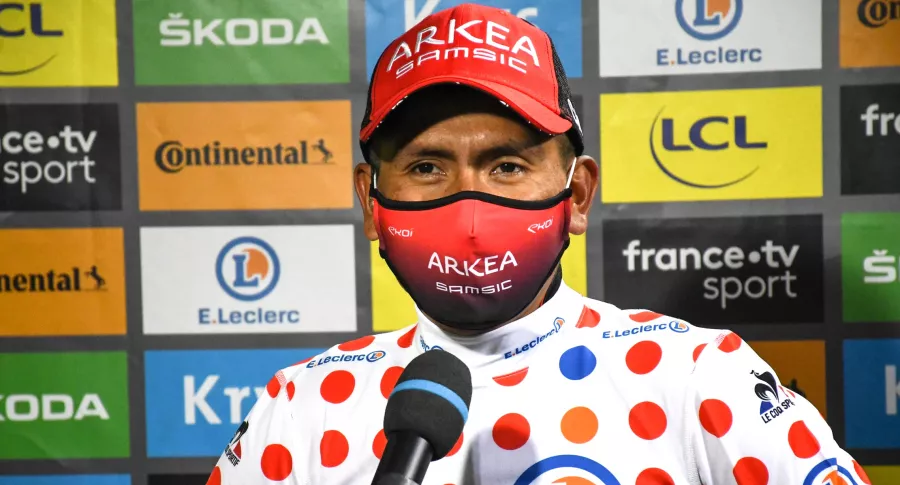 Nairo Quintana, sorprendido en el Tour de Francia, donde es rey de la montaña. Imagen del ciclista colombiano.