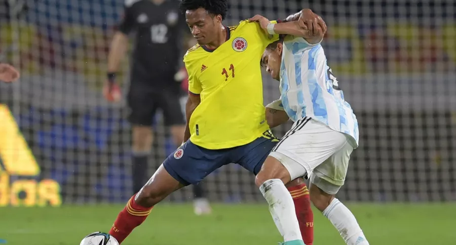 Foto de Cuadrado en partido de Colombia y Argentina, cotejo que se repite en Copa América y para el que ya eligieron árbitros 