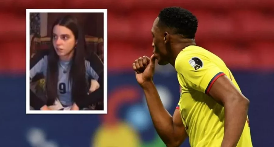 deo de la reacción de una hincha uruguaya que explotó contra Yerry Mina luego de festejo en penales Colombia vs. Uruguay por Copa América 2021. 