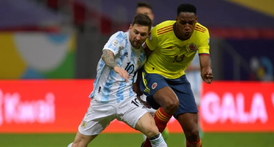 Imagen de partido que ilustra nota; Copa América: Lionel Messi eliminó a Yerry Mina de Instagram