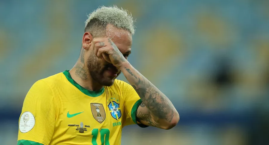 Burlas a Neymar por llanto al final de la Copa América 2021 entre Argentina y Brasil.