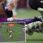 [Video] Futbolista es noqueado por tremendo rodillazo en pleno juego y queda inconsciente