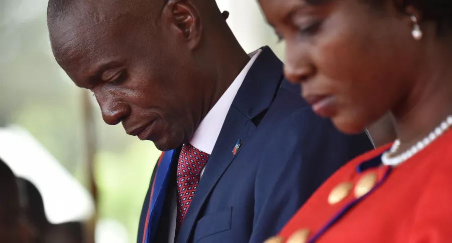 Presidente asesinado de Haití Jovenel Moïse y su esposa, Martine Moïse