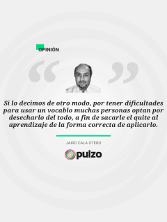 Frase destacada sobre el uso de la locución a lo que