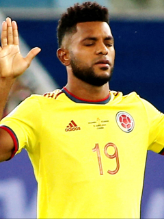 Boca Juniors cierra acuerdo por Miguel Ángel Borja, falta concretar su sueldo. Imagen del jugador colombiano.