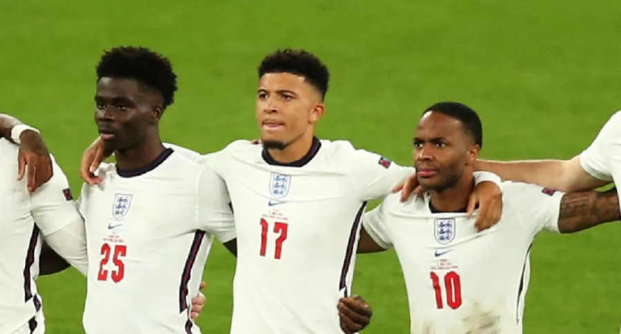 Imagen de futbolistas de Inglaterra que ilustra nota; Eurocopa: jugadores de Inglaterra reciben comentarios racistas