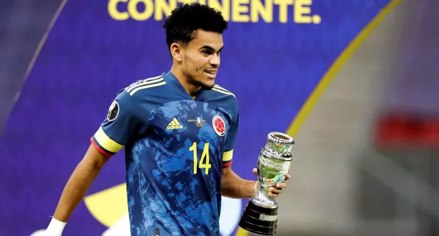 Luis Díaz, revelación de Copa América 2021, en el equipo ideal y goleador. Imagen del colombiano.