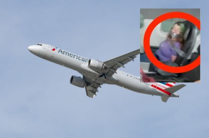 Video de mujer amarrada con cinta en silla de avión; tuvo crisis en pleno vuelo