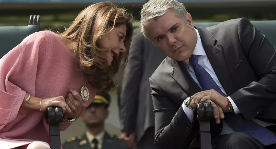 Marta Lucía Ramírez e Iván Duque, al que la vicepresidenta defiende por foto con Antonio Intriago 