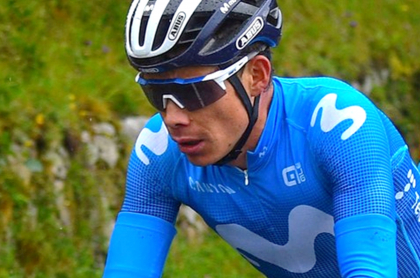 Miguel Ángel López se retiraría del Tour de Francia 2021. Imagen del popular 'Supermán'.