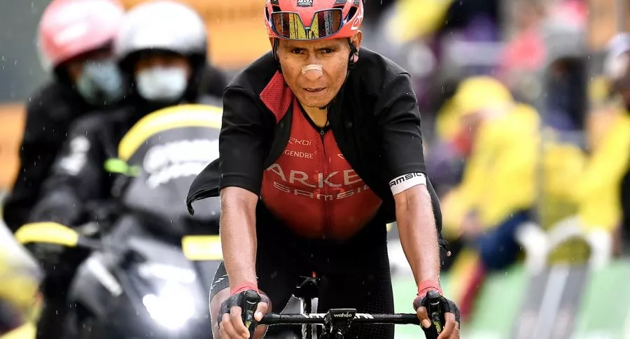 Nairo Quintana en el Tour de Francia, quien fue burlado por diario español