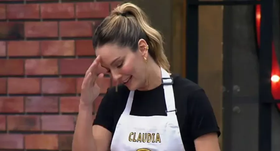 Foto de Claudia Bahamón, tomada de video de 'Masterchef', en nota de qué dijo sobre cómo cocinó en el concurso.