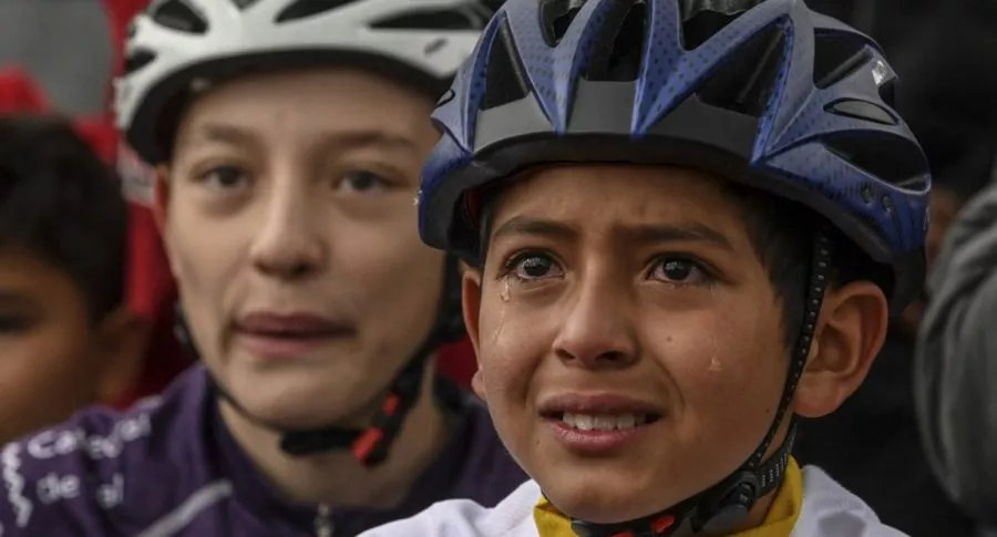 Video de segundos antes de que niño ciclista Julián Gómez fuera atropellado