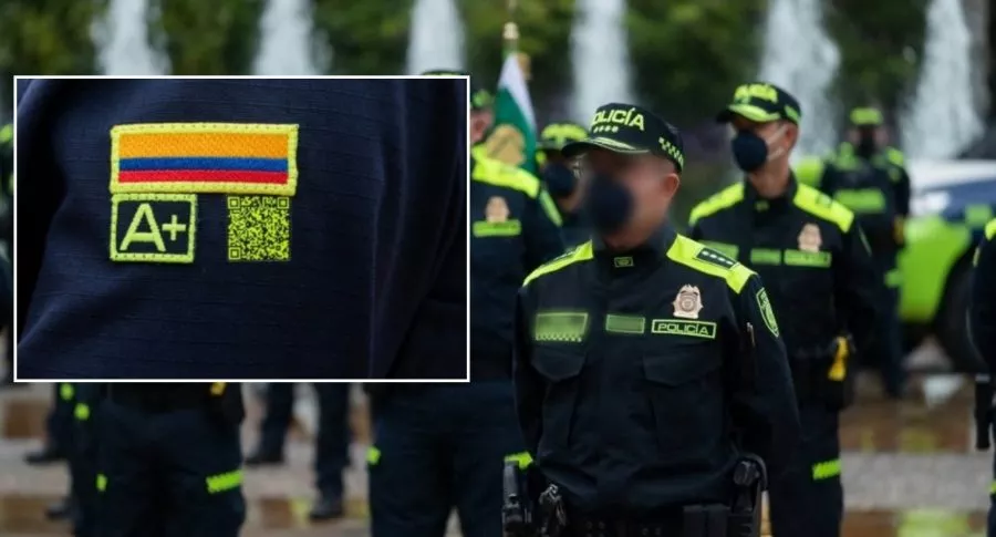 Foto de nuevo uniforme de los policías de Colombia, a propósito de para qué sirve el código QR