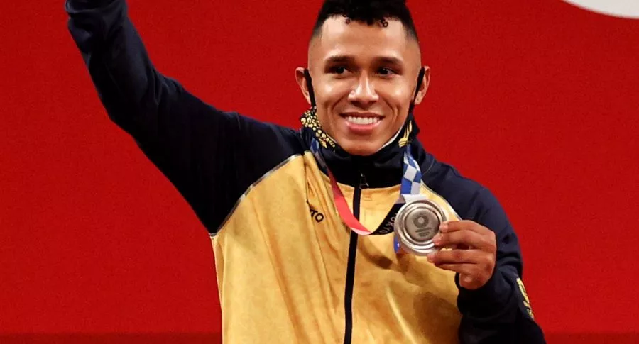 Foto de Luis Javier Mosquera, en nota de Colombia en medallero de Juegos Olímpicos, Tokio 2020.