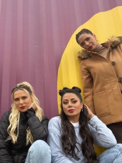Carla Giraldo, Catalina Maya, Marbell y Viña Machado en nota sobre quién les puso el apodo de 'cuatro babys', en 'Masterchef Celebrity'