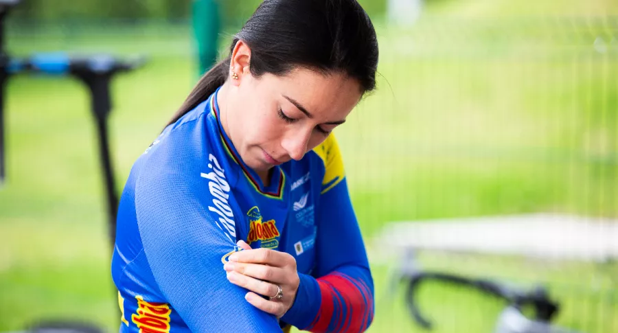Foto de Mariana Pajón, en nota de cuál es la cábala de la deportista, que está en Juegos Olímpicos.