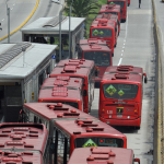 Conductores de Transmilenio protestan y presionan a Concejo para que salve sus trabajos