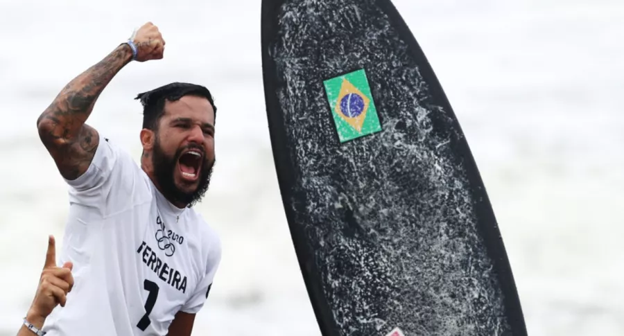 Italo Ferreira, campeón de surf en los Juegos Olímpicos de Tokio inició con una tapa de icopor